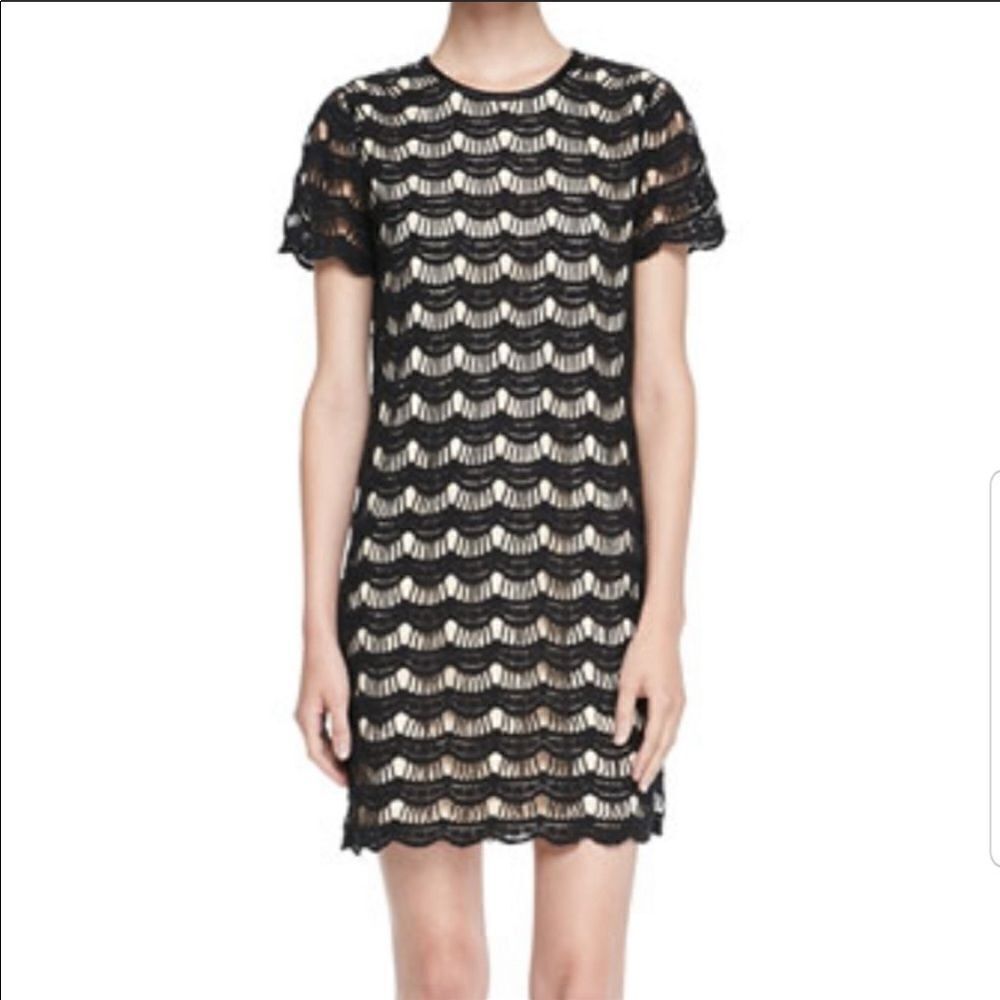 💙 Kate Spade Virginia Scalloped Lace Little Black Dress